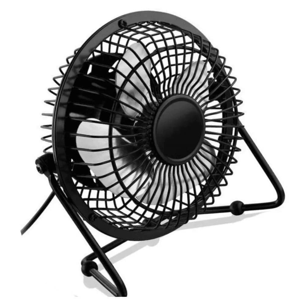MINI VENTILADOR USB DE MESA Portátil Base Ferro Silencioso Not Pc - LUATEK