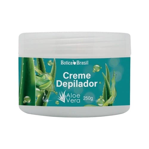 Creme Depilação para Corpo, Pernas, Axilas e Virilhas - Creme Depilador com Aloe Vera Botica Brasil 250g