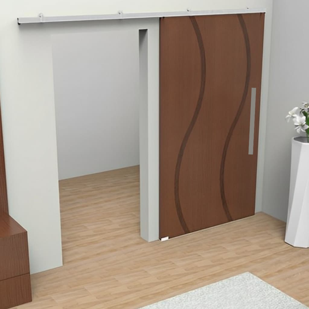 Kit Trilho Porta De Correr Roldana 2 Metros portas Até 80kg