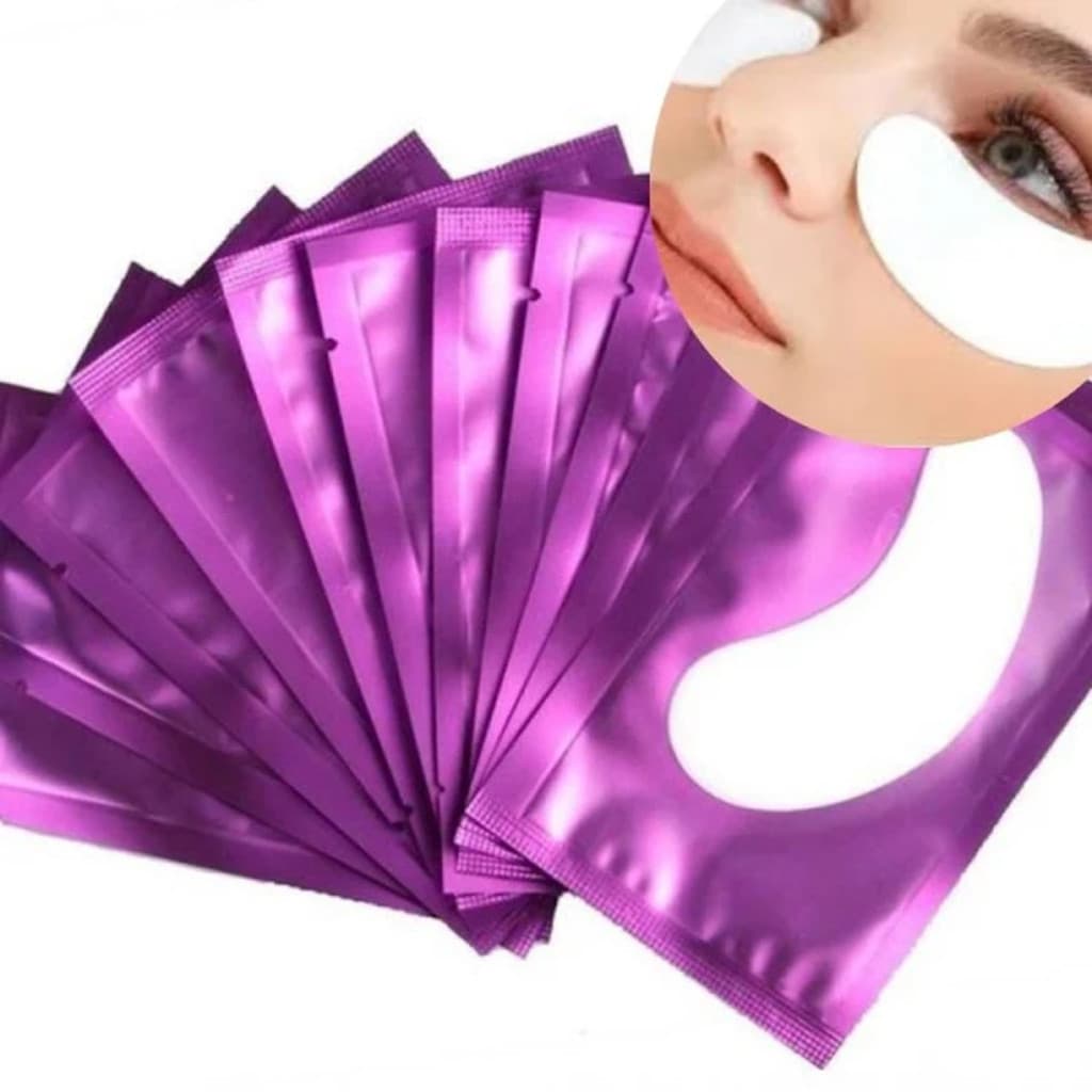 100 Pares Protetor Pálpebra Alongamento Cílios Patch Pad Gel