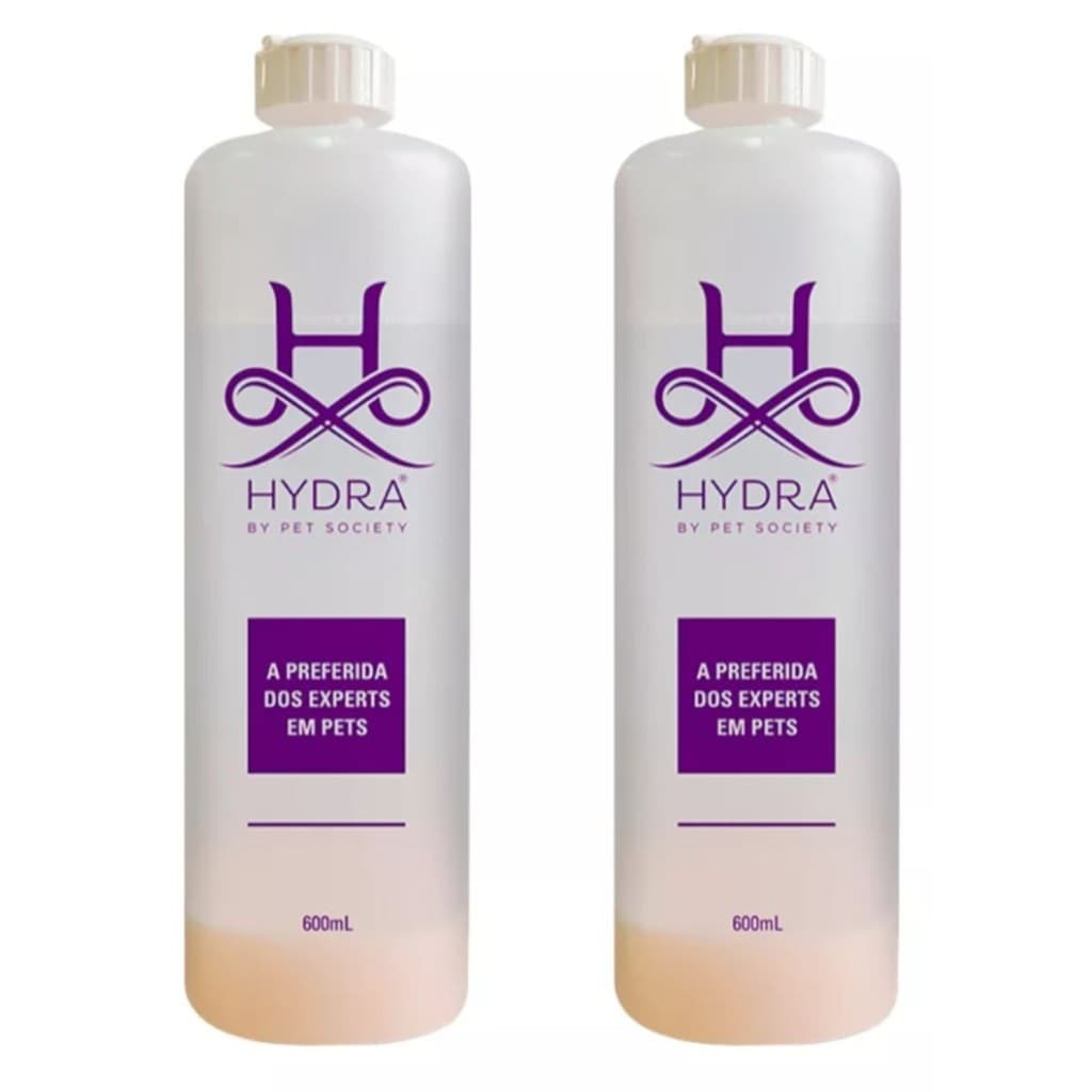 02 Frasco Diluidor para Shampoo e Condicionador Pet Society Hydra 600ML