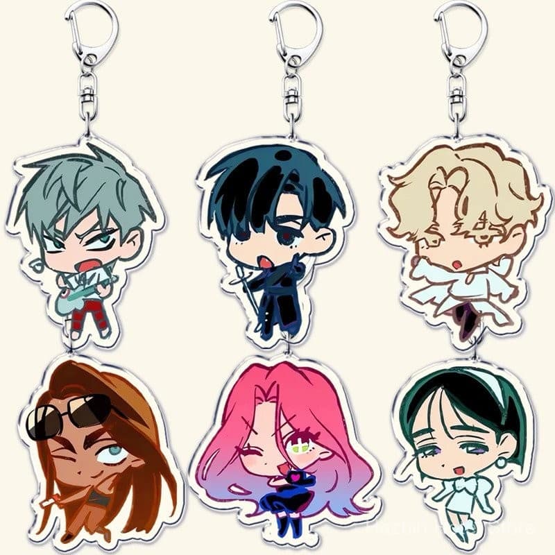 Chaveiros de Anime Hot Alien Stage Chibis para Acessórios Bolsa Luka Ivan Till Mizi Hyuna Sua Pingente Joias para Fãs Pr