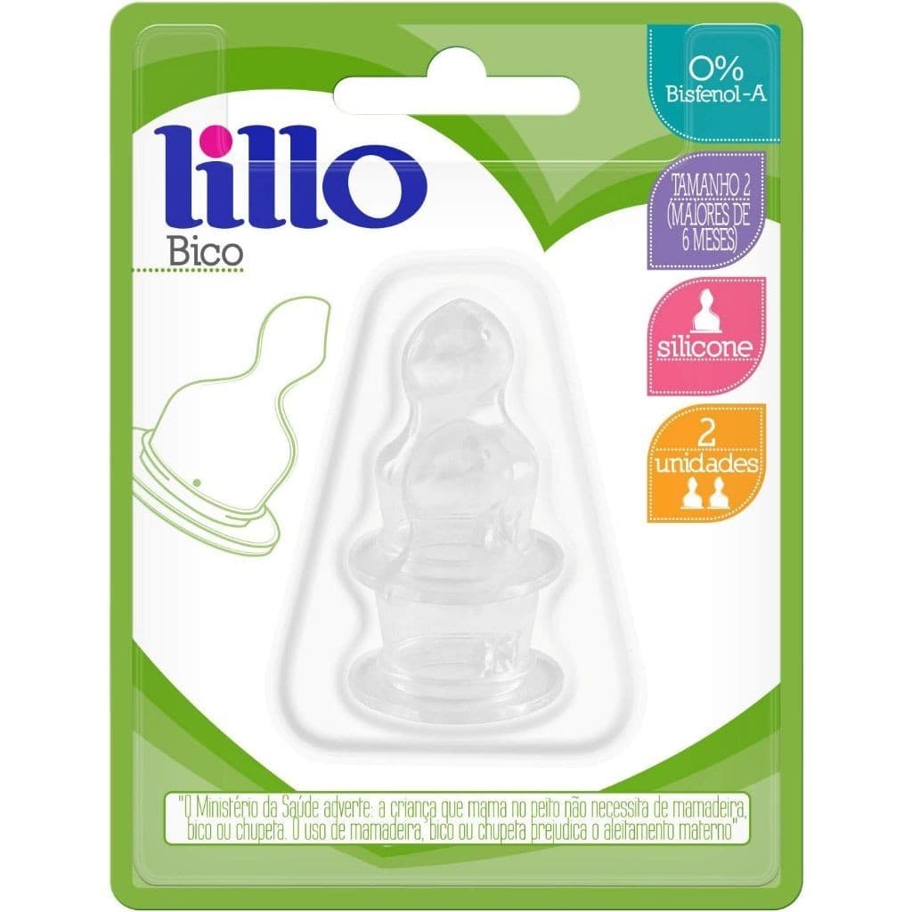 Bico Mamadeira Lillo ORTODONTICO Silicone Tam 2 - Lillo