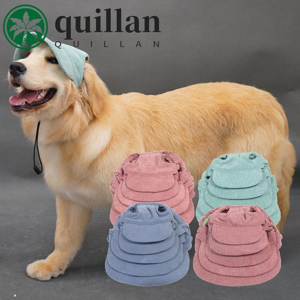 Chapéu De Sol Para Cachorro De Estimação QUILLAN , Boné De Beisebol Ajustável Com Corda De Queixo Elástico Animais , Vel