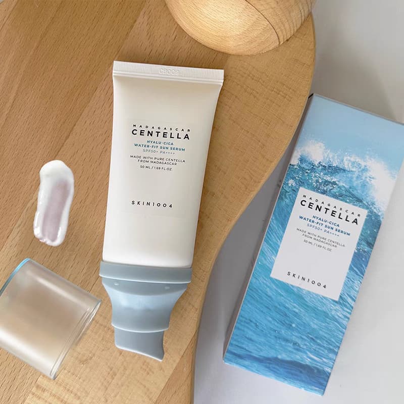 50ml SPF50 + Madagascar Centella Protetor Solar Facial PA + Hyalu-cica Soro Hidratante Sunblock Anti-UV Cuidados Com A Pele Coreana
