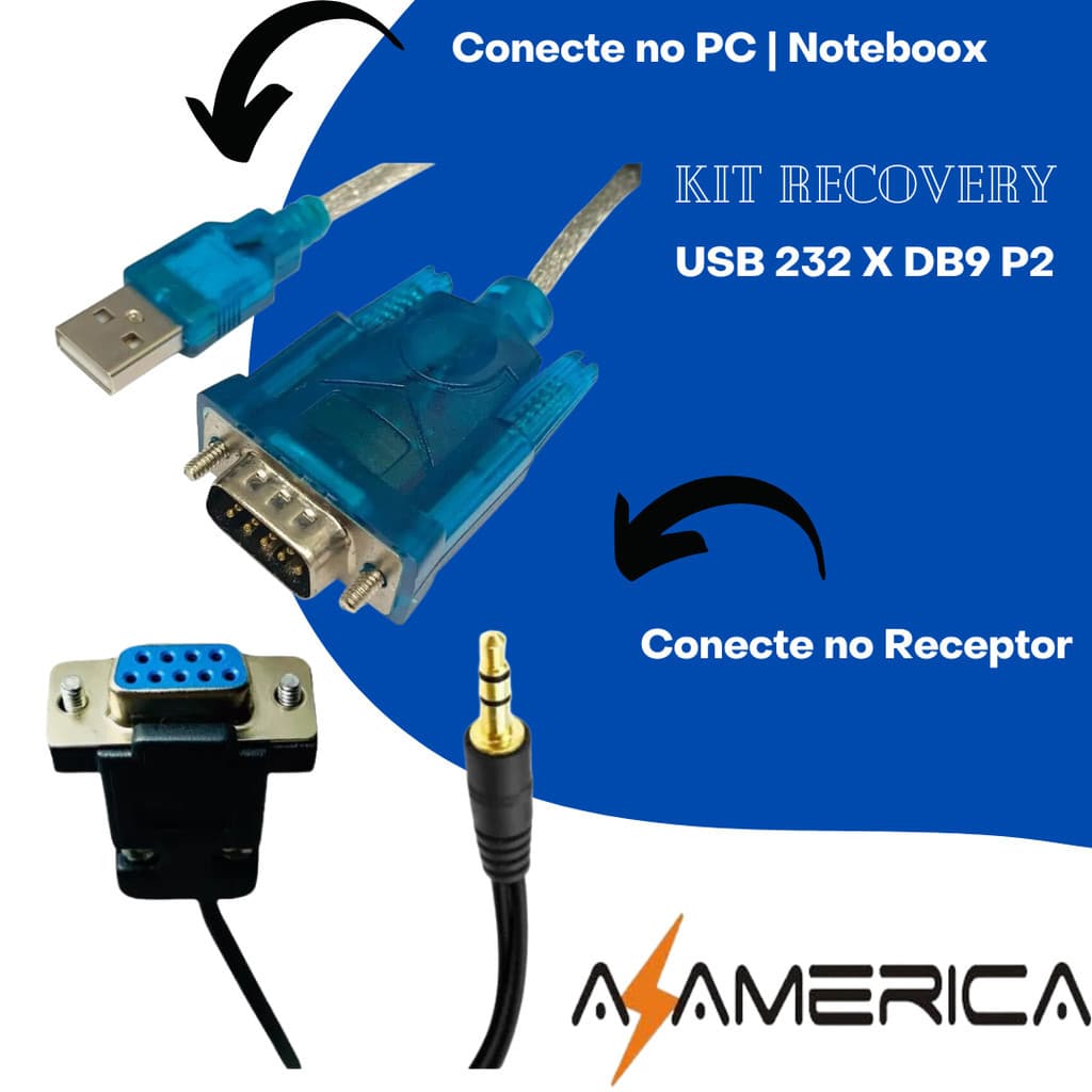 Kit Recovery Usb X Rs232 + P2 Db9