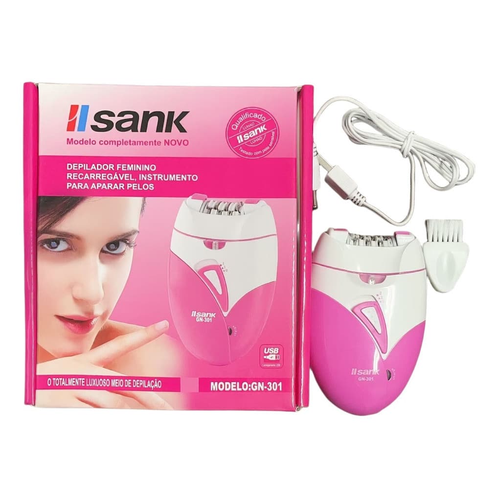Depilador Feminino Recarregável Máquina Depilação Elétrico GN-301
