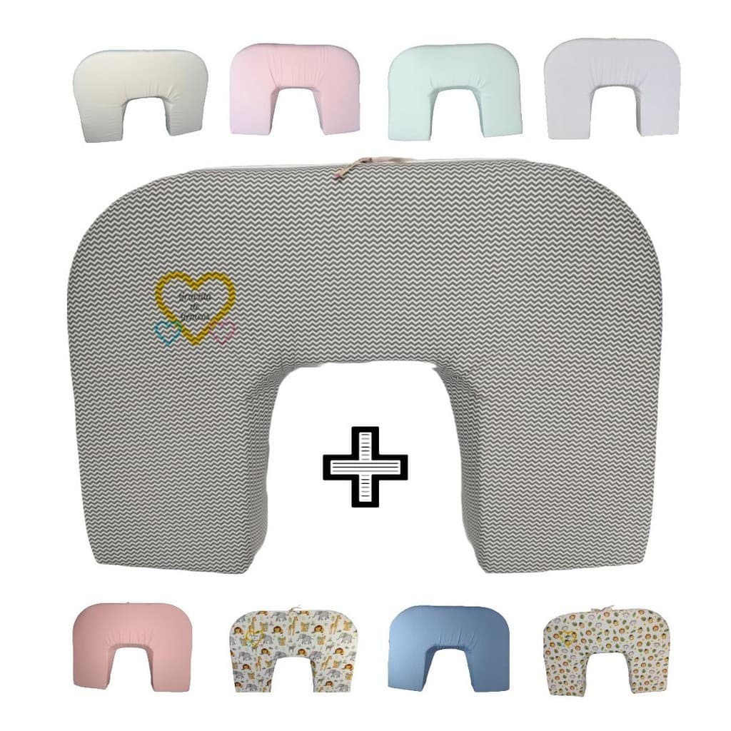 Almofada + Capa Extra Amamentação - Grávida de Gêmeos - Amamentar Gêmeos