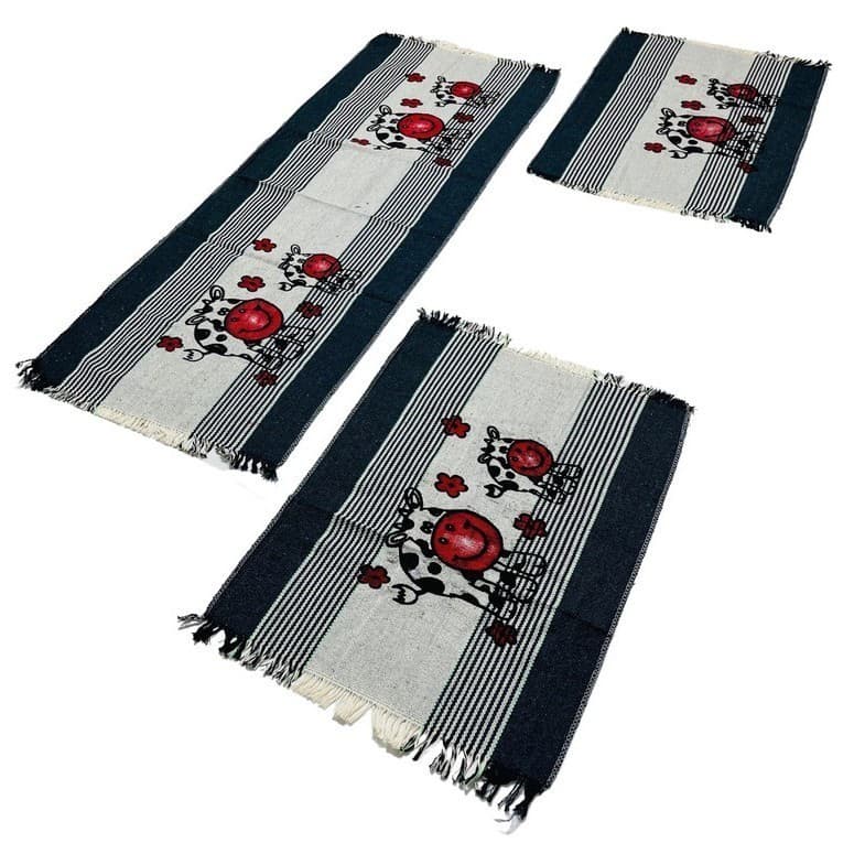 Jogos De Tapete  3 Peças Passadeira Atacado