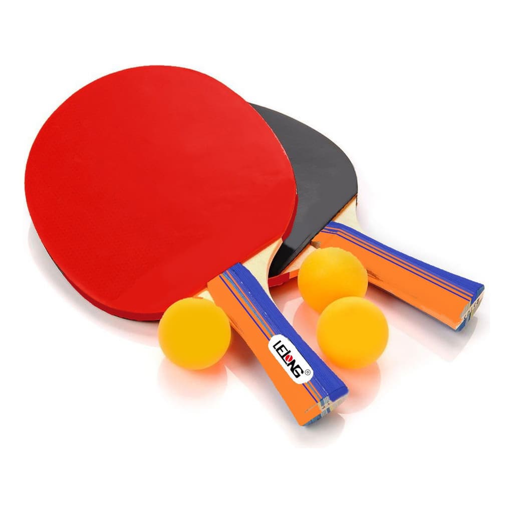 Jogo 2 Raquete Ping Pong Tênis De Mesa 3 Bolinhas 