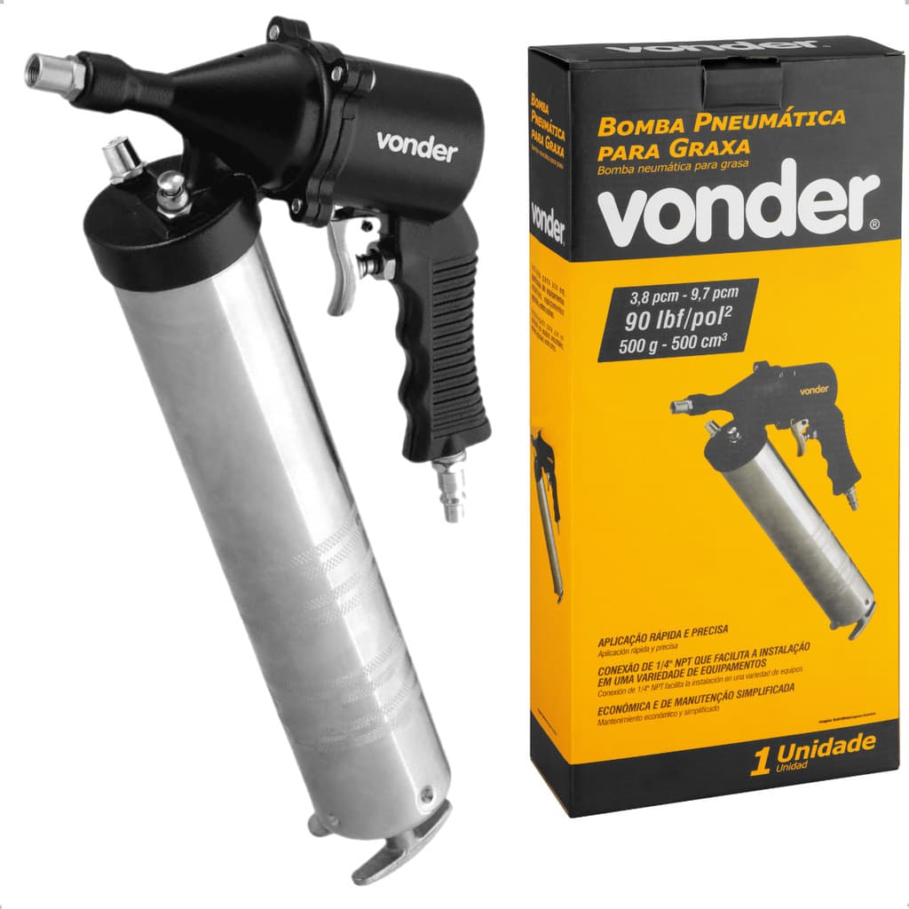 Bomba Pneumática para Graxa 500 G Vonder