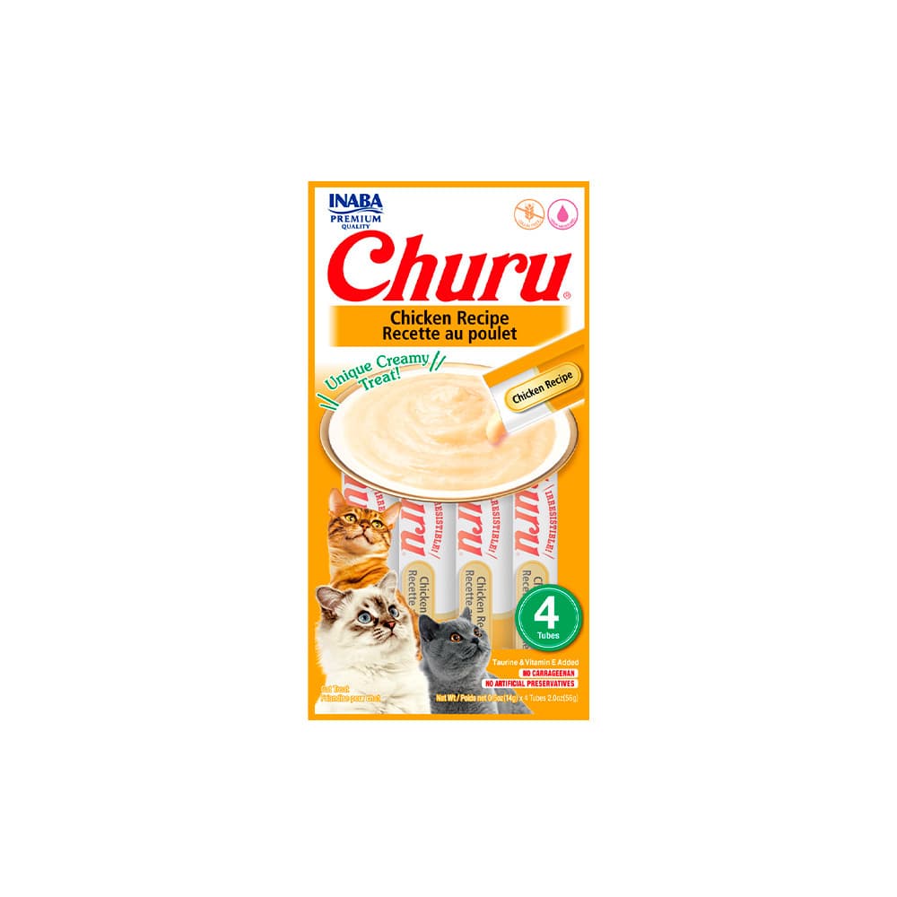 Purê Churu Galinha para Gatos 56g