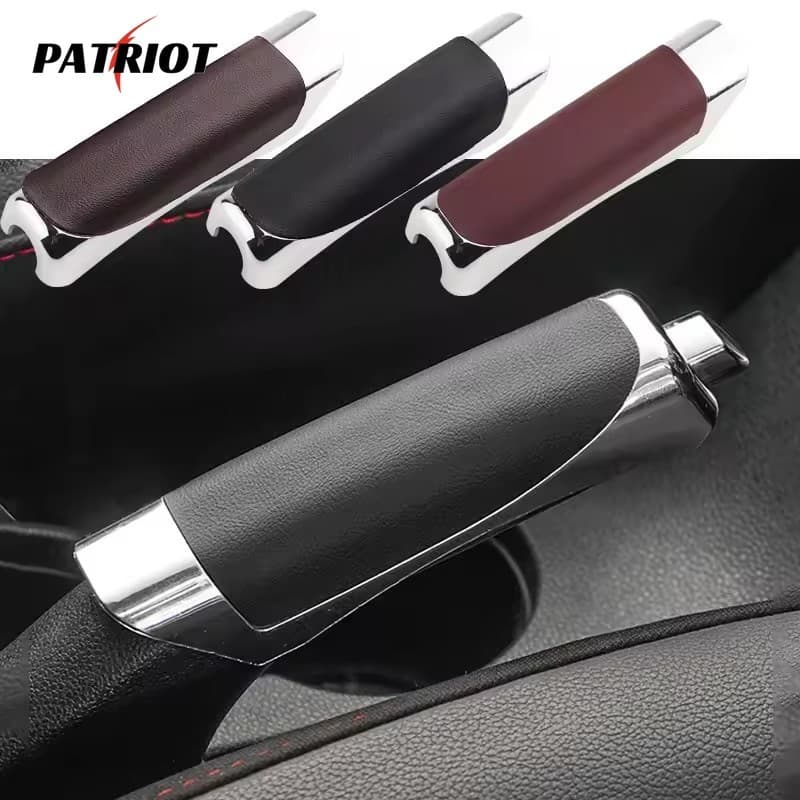 Capa De Freio De Mão De Couro Pu Para Carro-À Prova D'água , Resistente A Arranhões Ao Desgaste , Decoração-Protetora Ma
