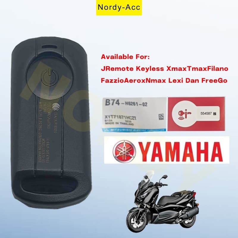 Controle Remoto Inteligente Yamaha Aplicável Xmax300 B74 Chave Sobressalente De v2/v3