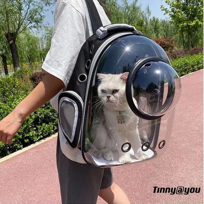 Mochila Bolsa Pet Visão Panorâmica Astronauta Color Gato Ou Cachorro