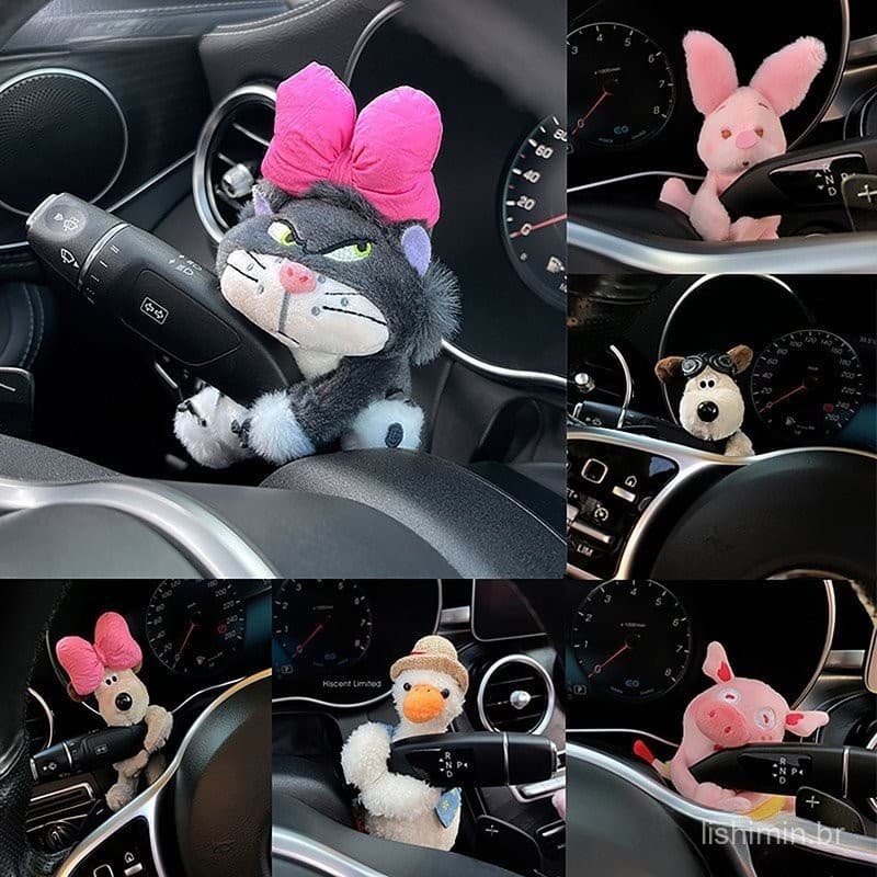 Decoração De Carros Animais De Pelúcia Bonecos Ornamento Interior BR