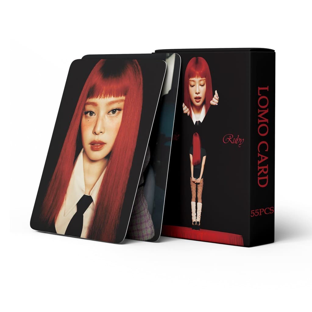 55 Pçs/set BLACKPINK Photocards JENNIE RUBY Como JENN LOMO Cartão Postal Para Fãs