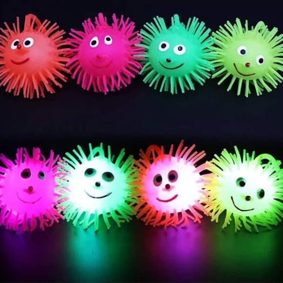 Bola Ioio Com Luz Nariz longo Puffer Ball Bolinha Infantil Bola Mamona brinquedo