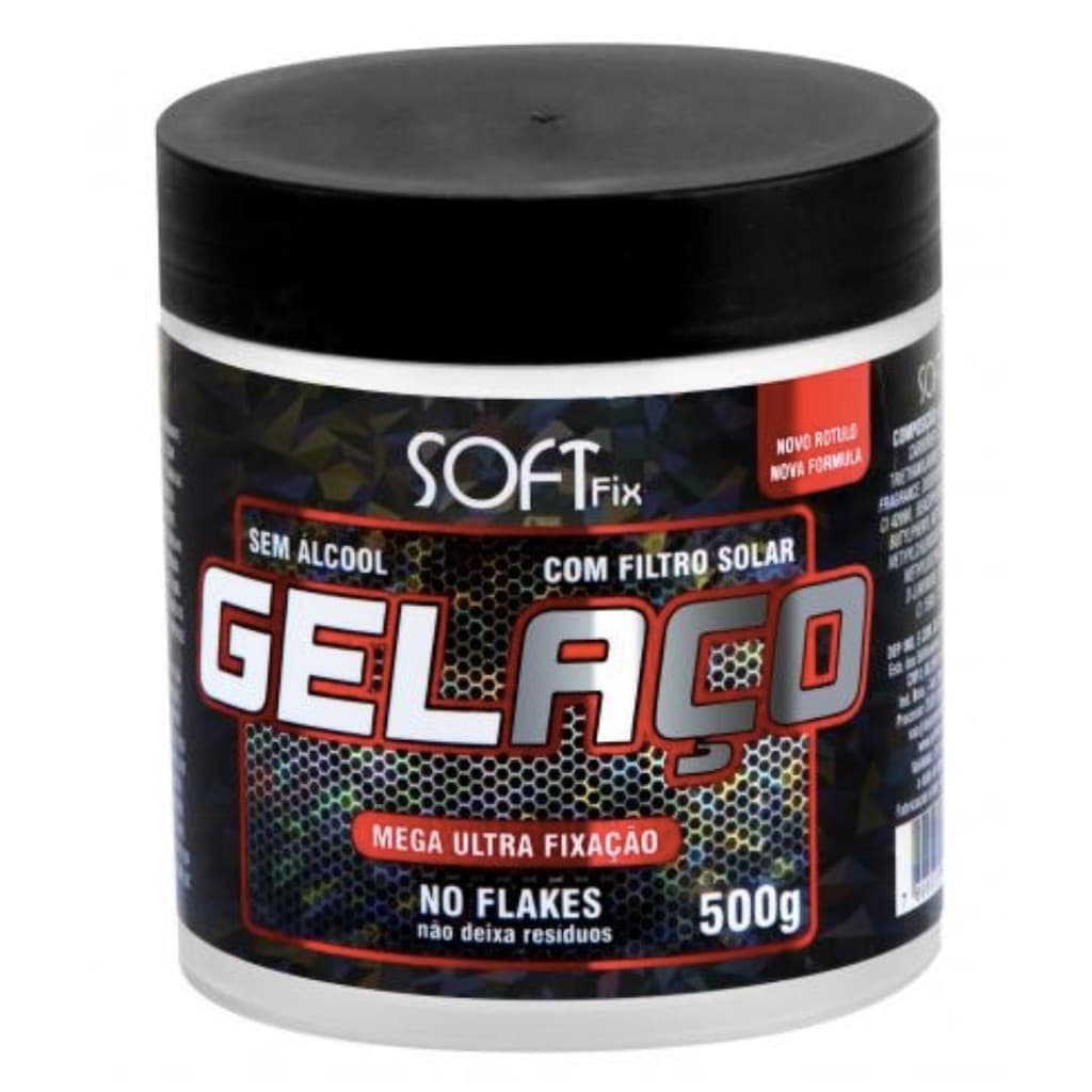 GEL ACO S/ALCOOL POTE 500GR - SOFTFIX
