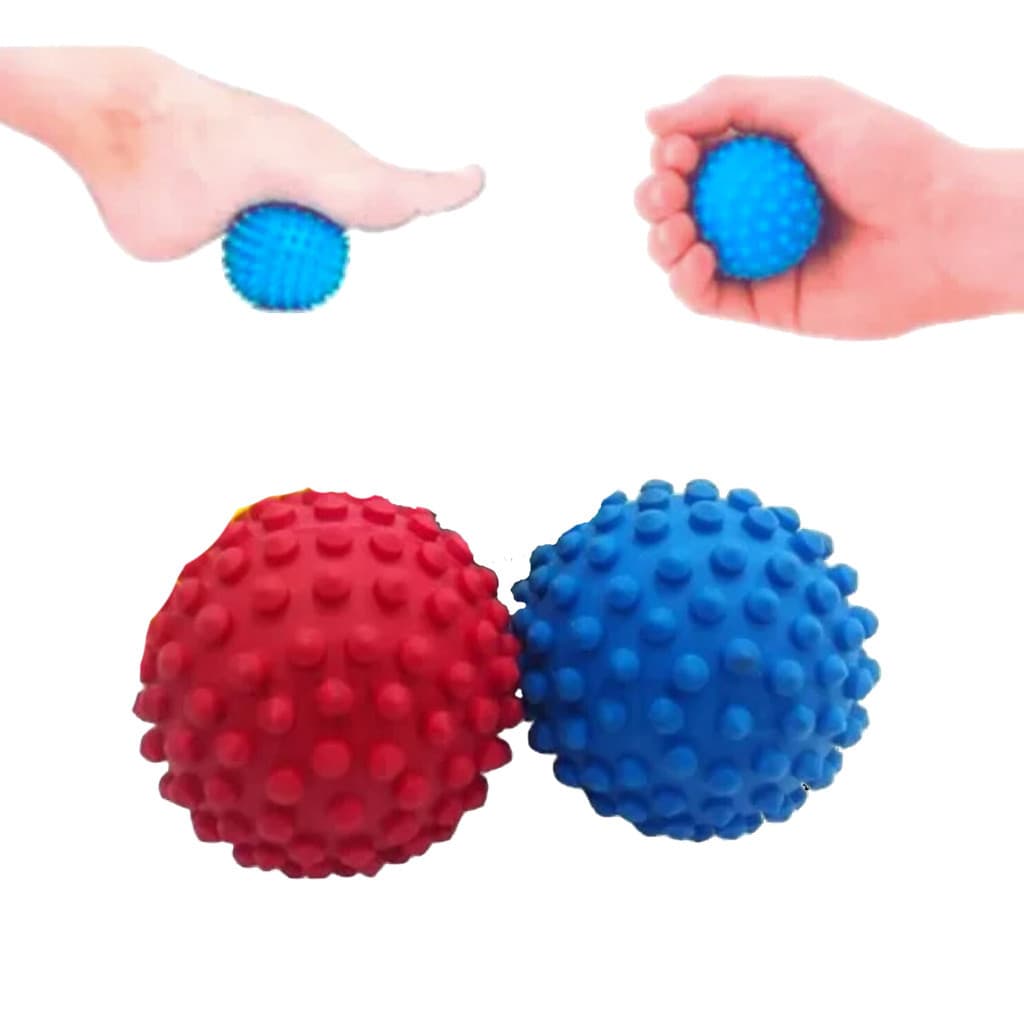2 Bolinha de Massagear Pés Cravo Anti Stress Fisioterapia