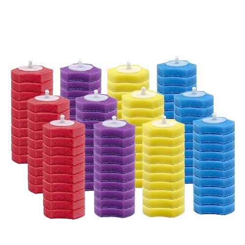 Kit 8 Refil para Escova descartável Vaso sanitário e Parede Banheiro