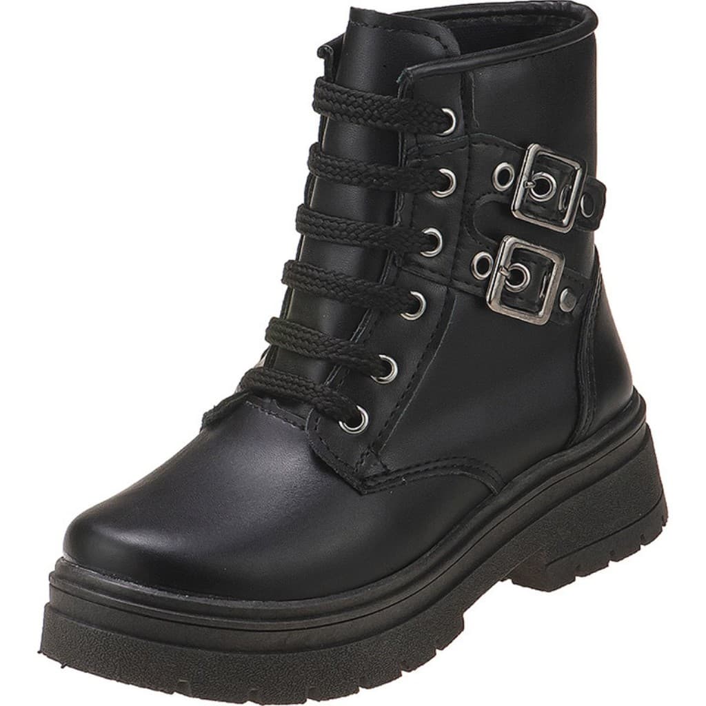 Bota Coturno Infantil Stilo Rosê Menina Blogueira Confortável-2614