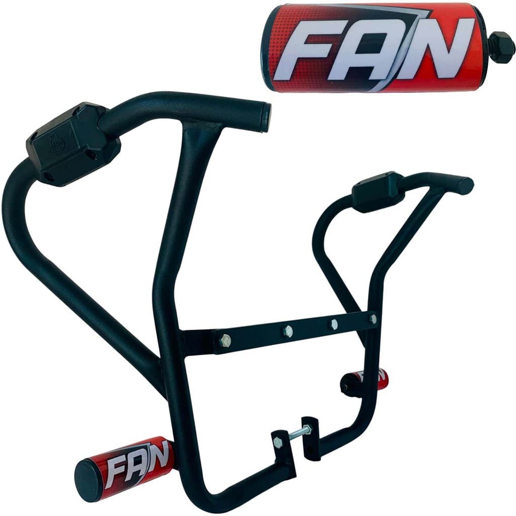 Fan 160 Modelo 2024 Protetor Carenagem Motor Tanque Vermelho Mata Cachorro com Pedal Slider Moto