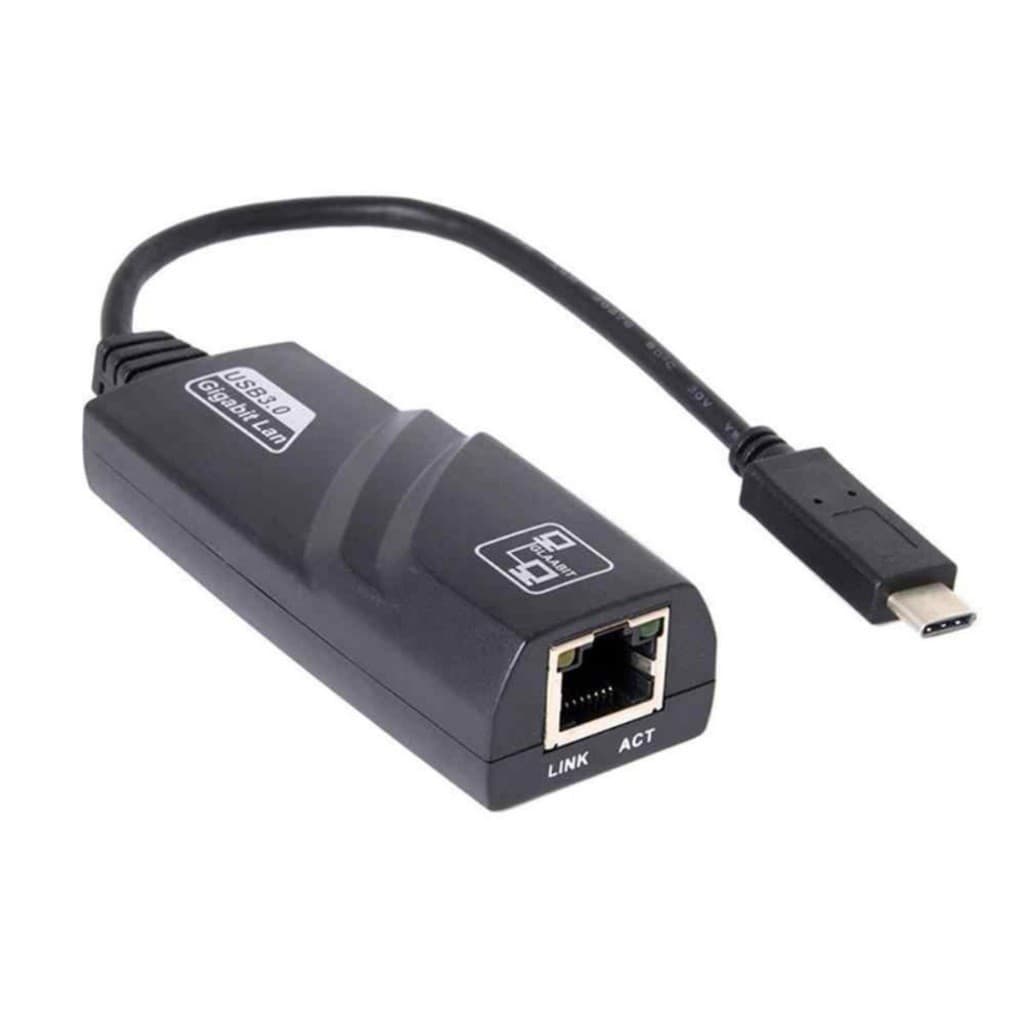 Cabo Adaptador USB-C Para RJ45 10/100/1000Mbps