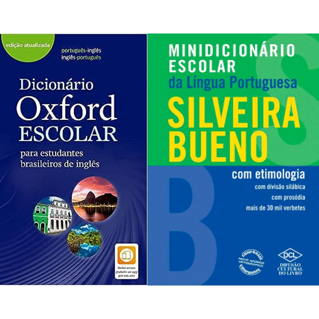 Kit Dicionários: Oxford para Estudantes Brasileiros de Inglês + Língua Portuguesa com Etimologia (Silveira Bueno)