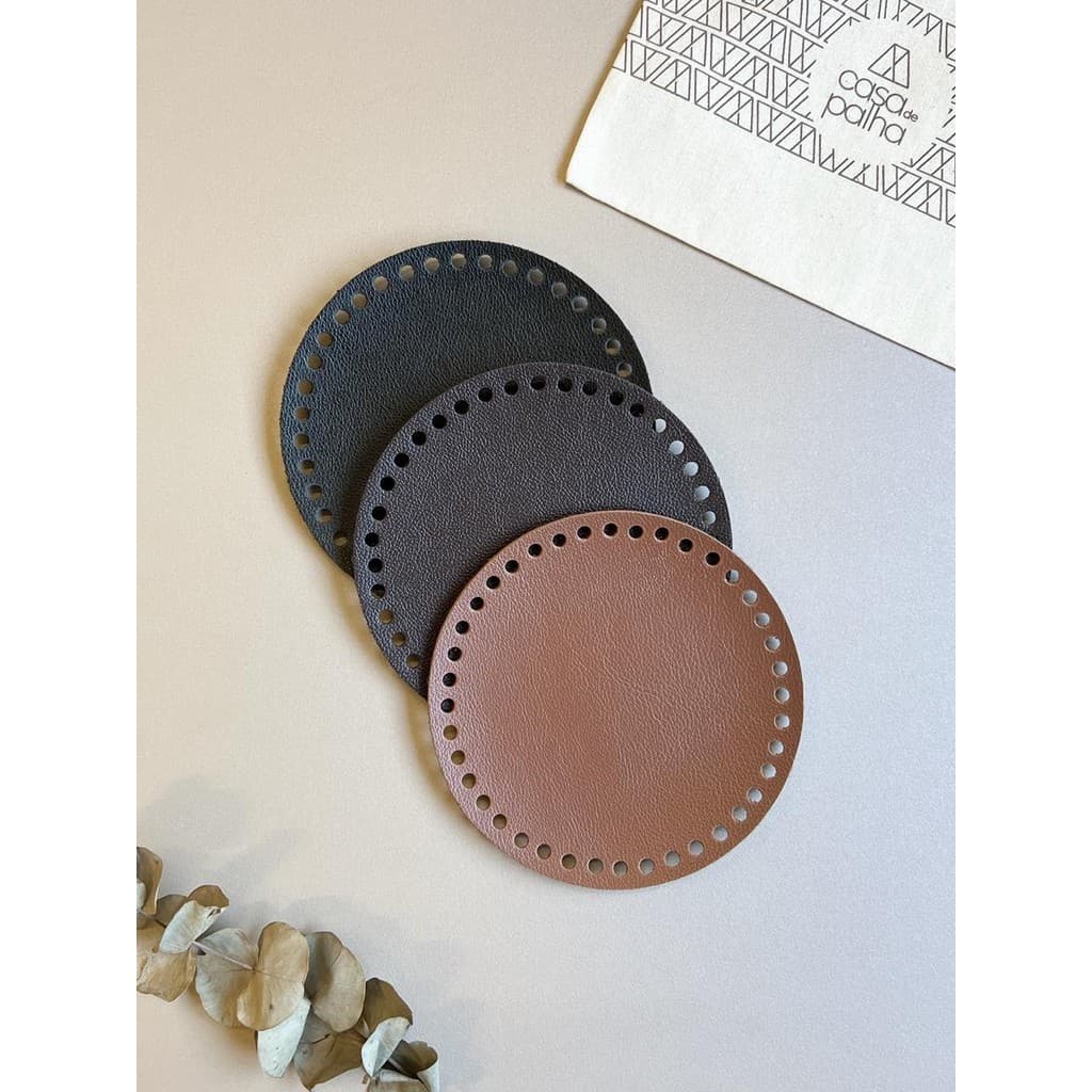 Fundo De Bolsa Redondo Base Sintética Bolsas Artesanais 15cm