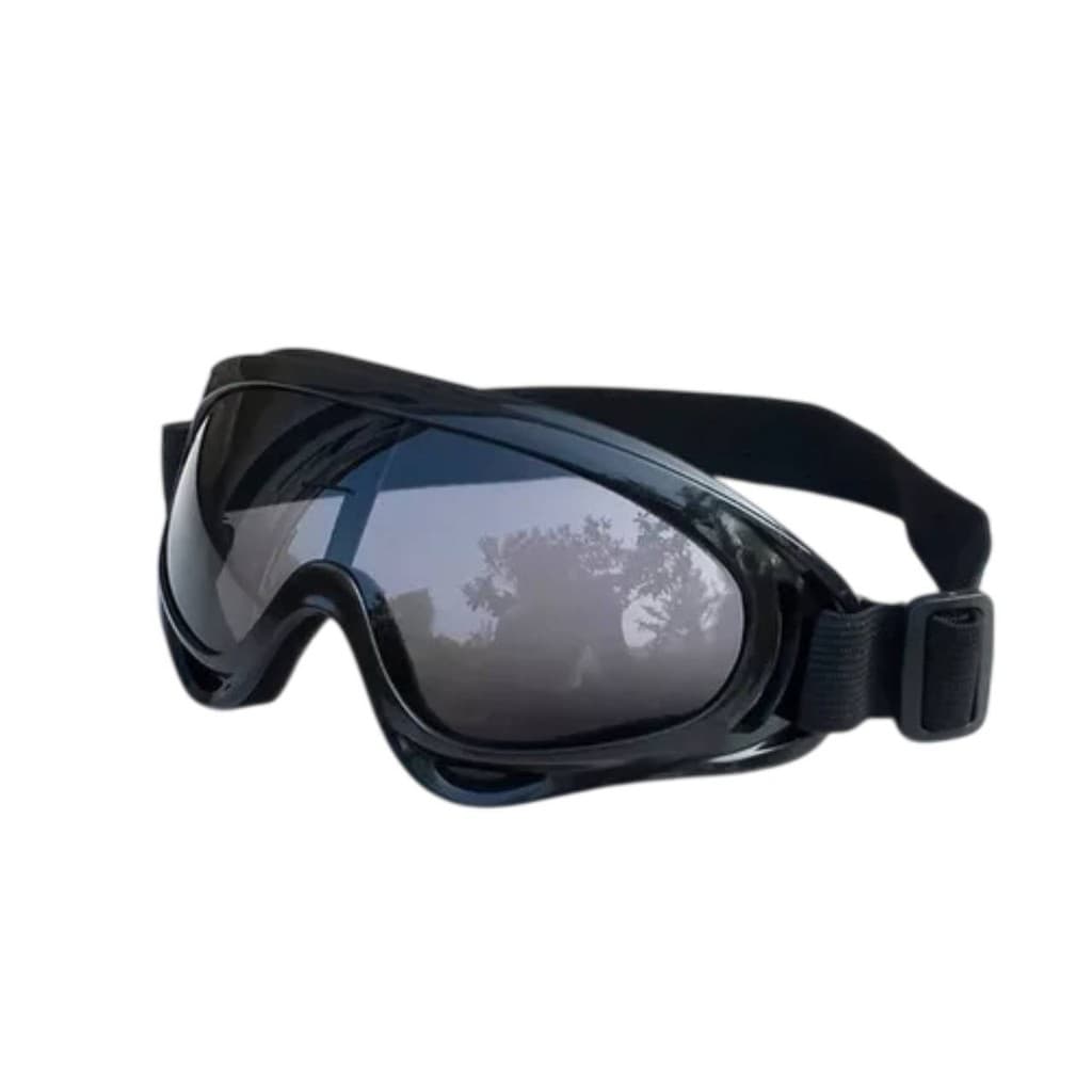 Óculos Armação Preto Lente Escura Para Ciclismos Snowboard 