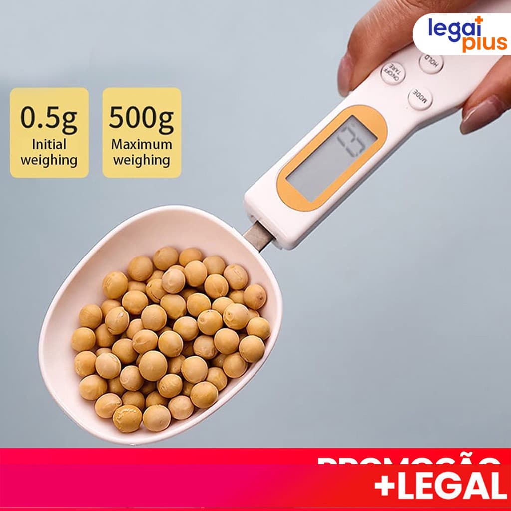500G/0.1G Colher De Medição Com Display Lcd Digital Peso Cozinha Escala De Pesa