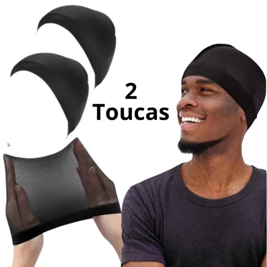 2 Touca De Pressão Wave Cap Cabelo Afro 360 Waves touca nero touca para tranças.