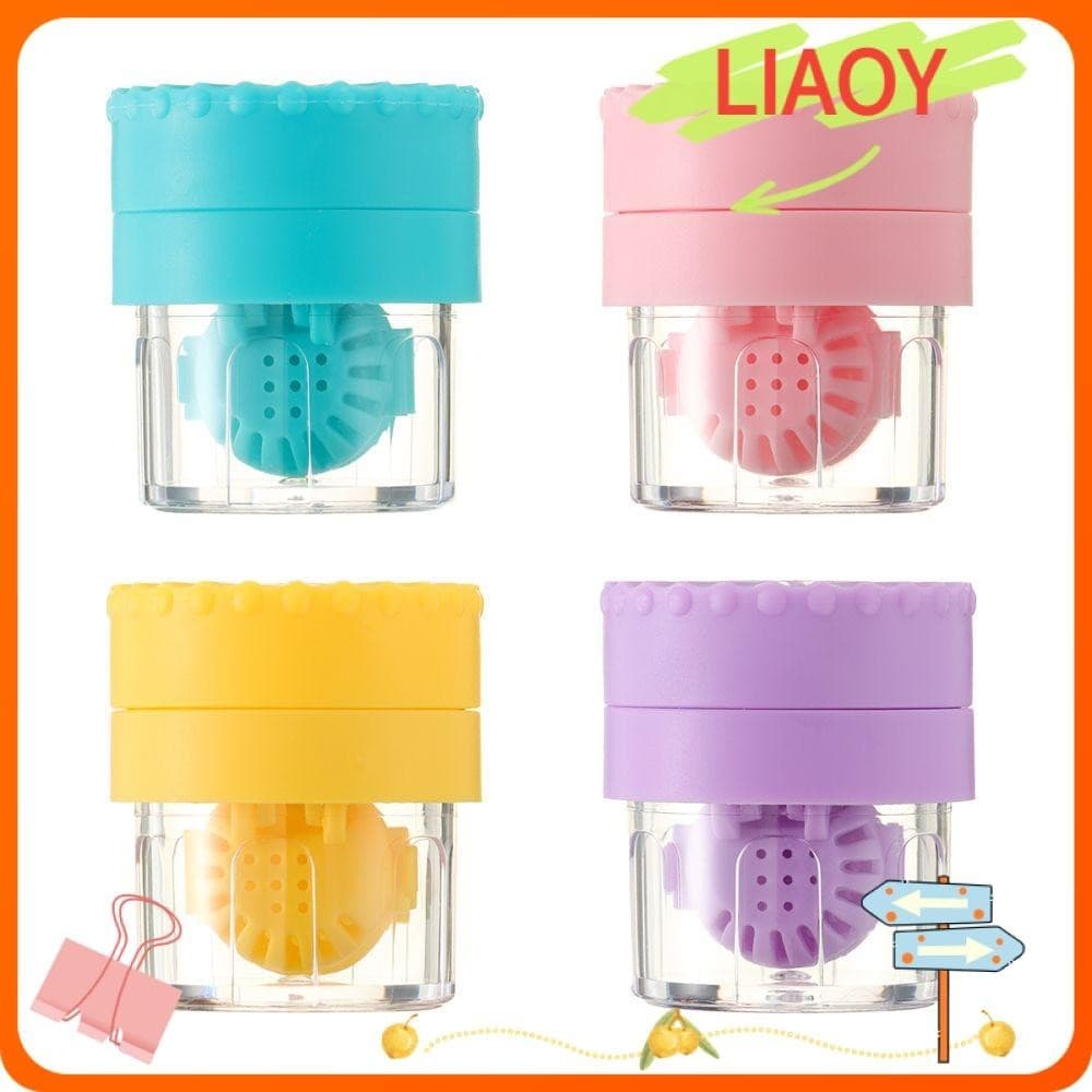 LIAOYING Contato Limpador De Lentes De Viagem Manualmente Giratório Porta-Objetos De Armazenamento