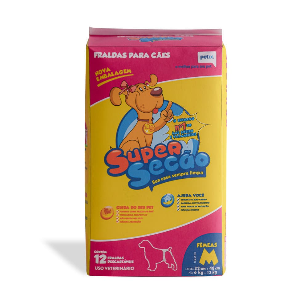 FRALDA SUPER SECÃO FÊMEA M