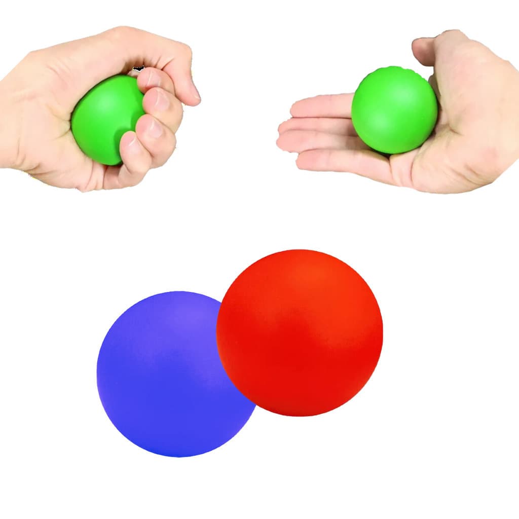 2 Bolas Bolinha Anti Stress Lisa Fisioterapia Massageadora