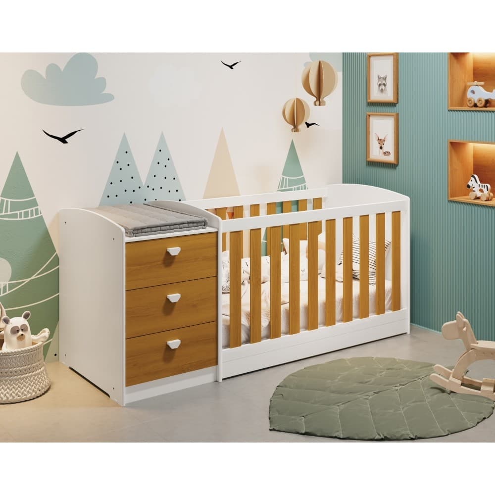 Berço Multifuncional 3 em 1 Atlanta - Reller