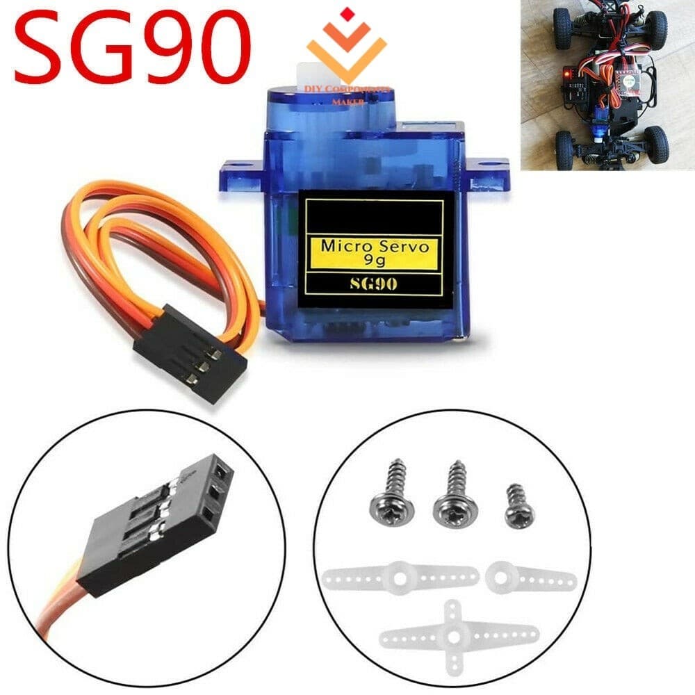 SG90 9G Novo Mini Micro Servo Motor RC Robô Helicóptero Barco De Controle De Avião