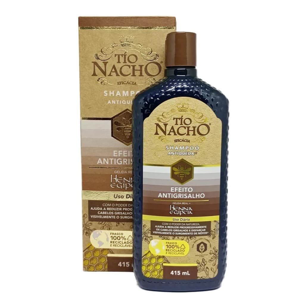 Tio Nacho Shampoo Antiqueda Efeito Antigrisalho 415ml