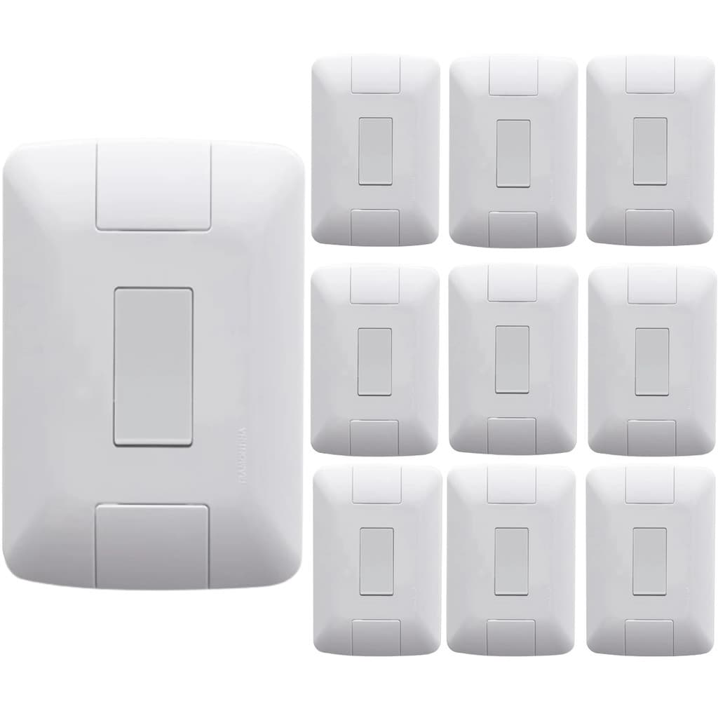 Kit 10 Conjunto Interruptor Simples Tramontina Aria