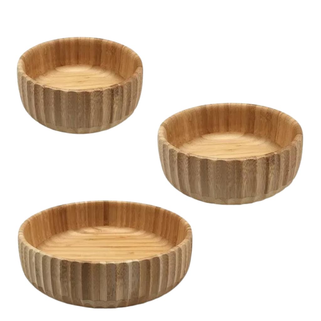 Bowl Tigela Canelado Bambu P M ou G Multiuso - Oikos