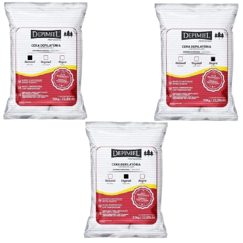 Cera Depilatoria Depimiel 10kg - Sistema Espanhol Granulada