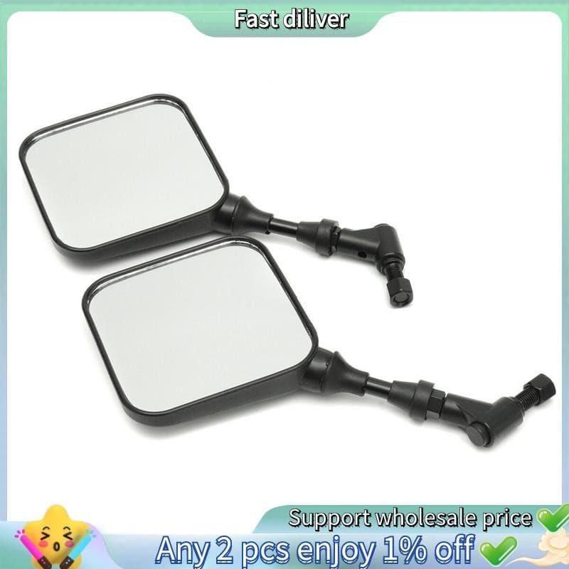 2Pcs Espelho Retrovisor Preto Para Motocicleta Suzuki Dr 200 250 Dr350 Drz 400 Dr650