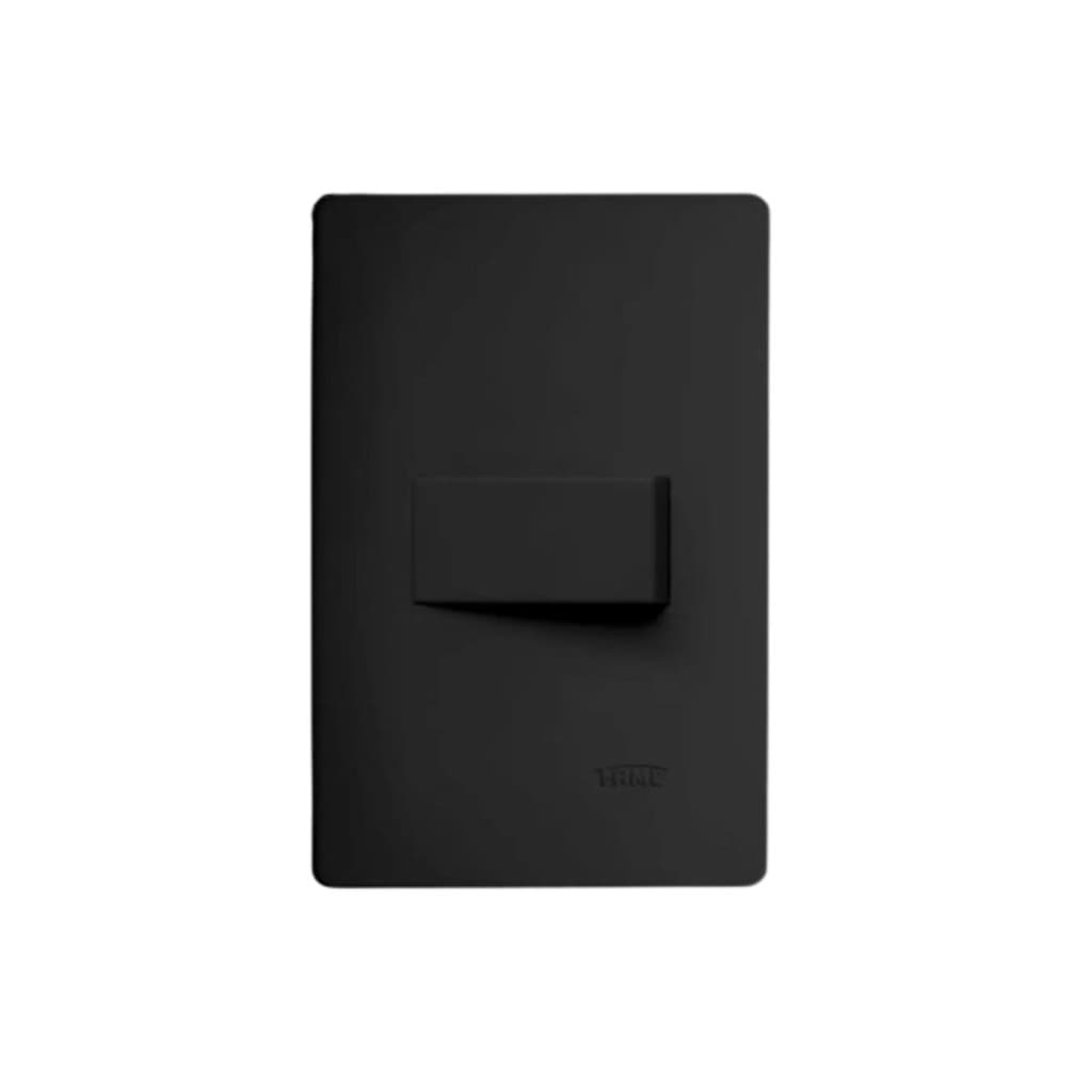Interruptor Simples 4 x 2 Preto Fosco Black Fame