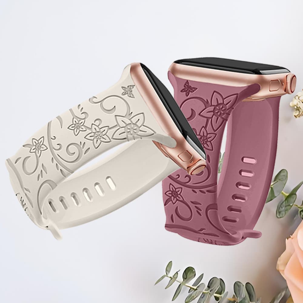 Pulseira de Silicone para Relogio Apple Watch feminino Series 11 9 10 SE Ultra 3 2 38 40 41 42 44 45 46 49mm