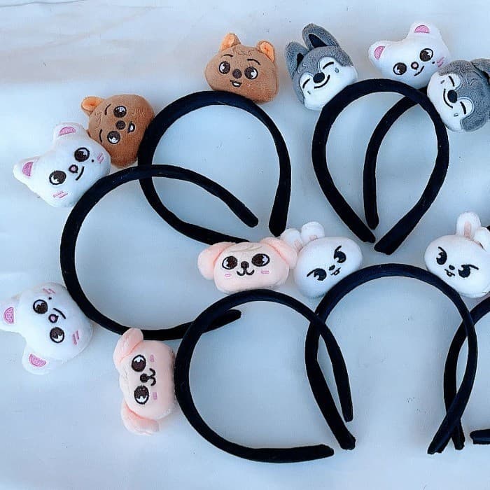 Faixa De Cabelo Kpop Stray Kids Faixas Personalizadas De Cartoon Plush Para