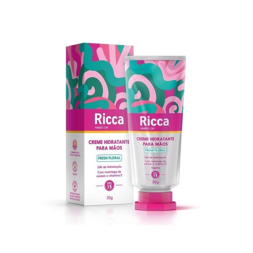 Creme Hidratante Ricca Para Mãos FPS15 Fresh Floral