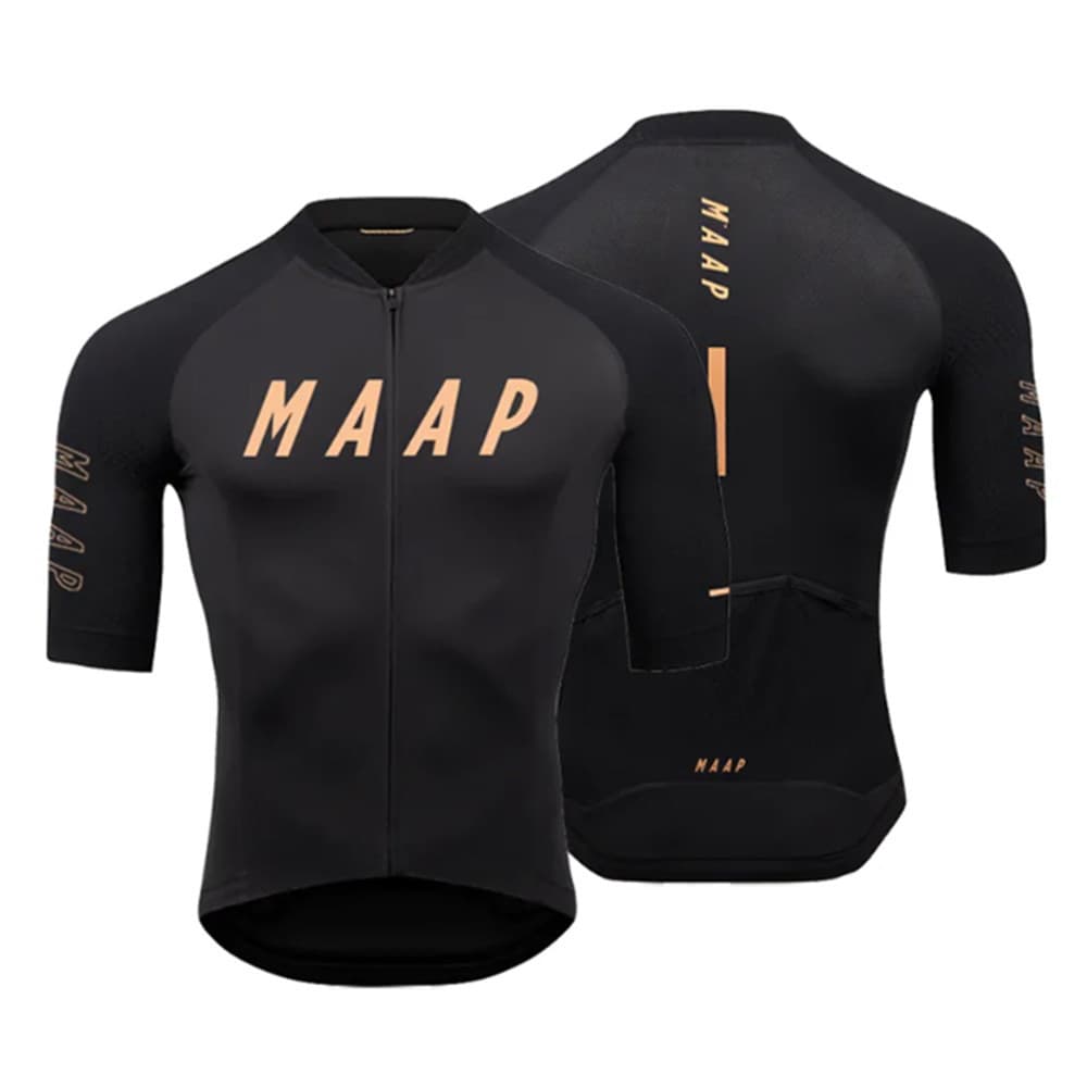 POWERBAND MAAP Pro Ciclismo Jersey Anti-UV Homens Mulheres Bicicletas Vestuário Moda Bicicleta Manga Curta Camisas De Secagem Rápida