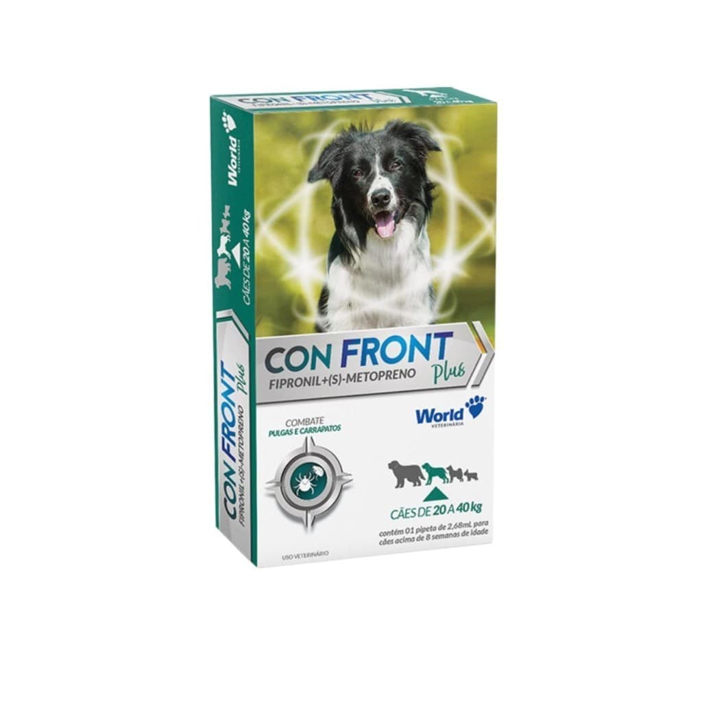 Pipeta Antipulgas Confront Plus Cães 20 a 40kg Fipronil