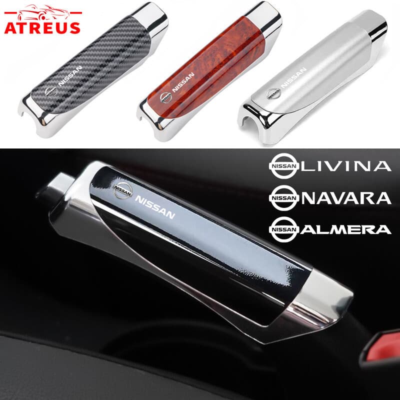 Nissan Proteção Do Freio De Mão Carro E Manga De Decoração Capa Do Freio De Mão Da Com Padrão De Fibra De Carbono Para Nissan Kicks Versa Tiida March Sentra Livina GTR